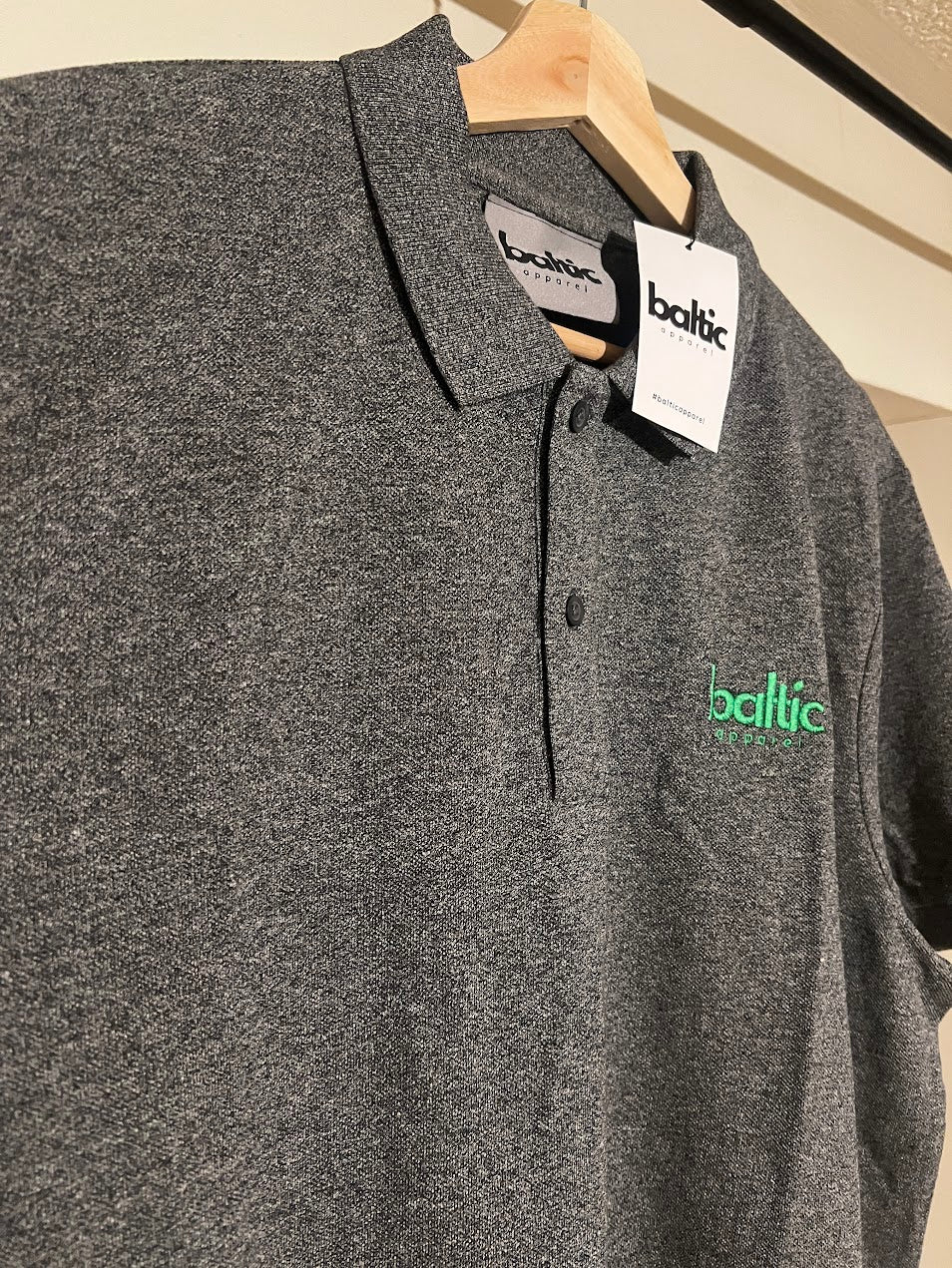 Baltic Polo Shirt - GREY/GREEN