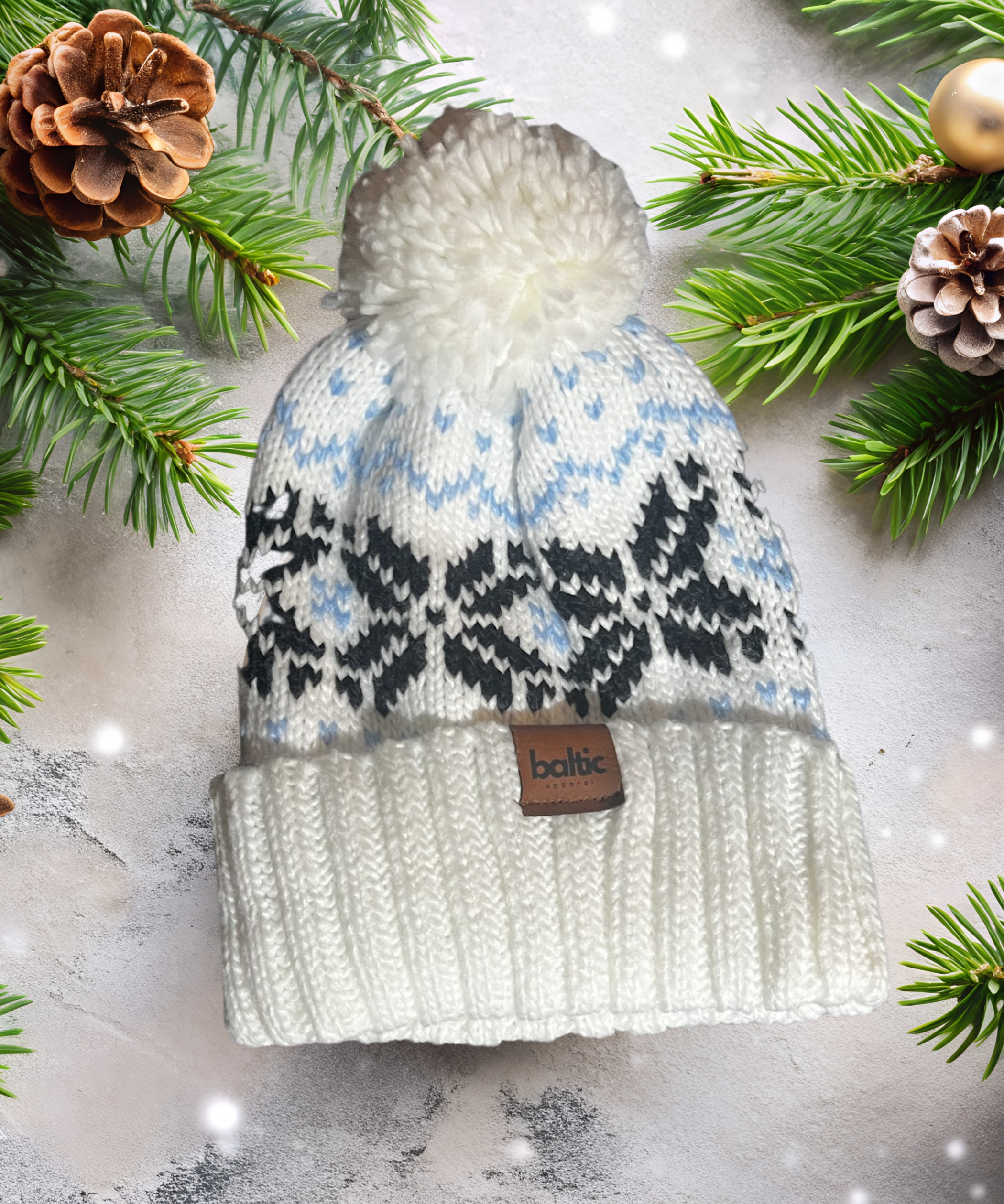 Baltic Beanie — You Are Loved Edition - White Christmas