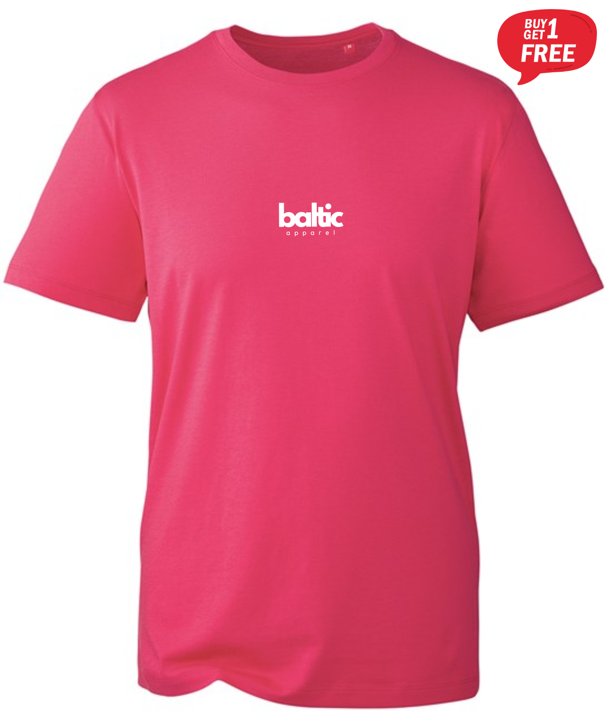 Baltic Logo Light-weight T-Shirt - Hot Pink